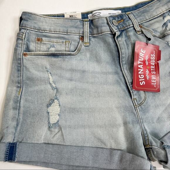 LEVI'S Jeans Mom Shorts Size 11 /30 - Picture 3 of 8